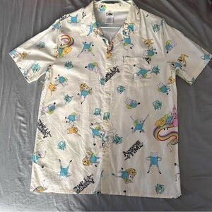 Adventure Time Graphic Men's button up.